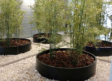 Condominio Terralta con Maceteros de Fiberglass en proyecto inmobiliario