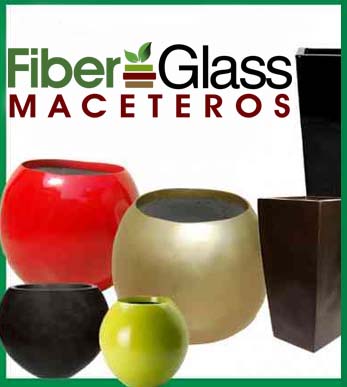 maceteros de fibra de vidrio - Fiber Glass
